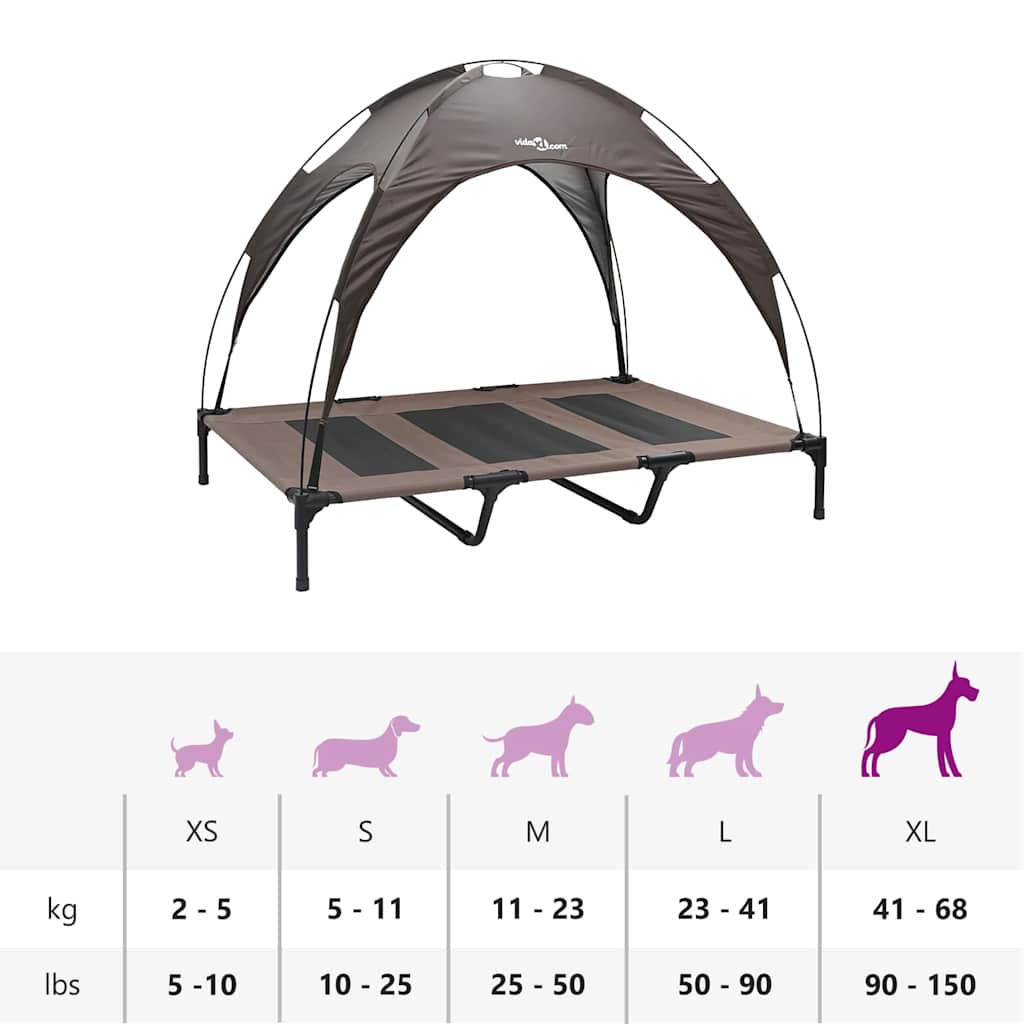 Hondenbed Bruin 122 x 93 x 106,5 cm Staal