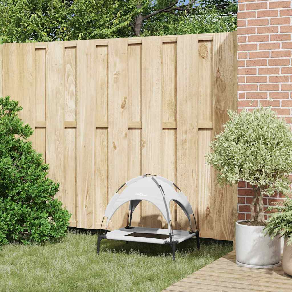 Hondenbed Zilvergrijs 62 x 48 x 61 cm Staal
