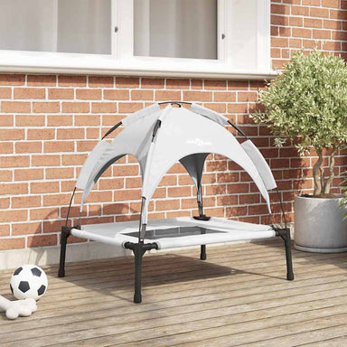 Hondenbed Zilvergrijs 76 x 62 x 70,5 cm Staal