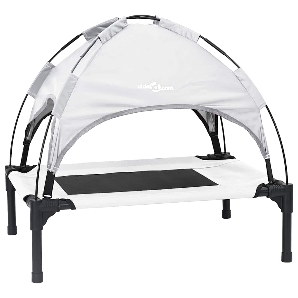 Hondenbed Zilvergrijs 76 x 62 x 70,5 cm Staal
