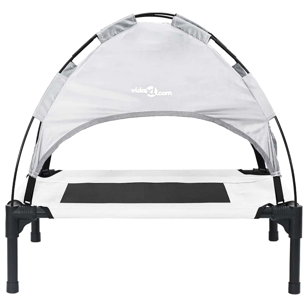 Hondenbed Zilvergrijs 76 x 62 x 70,5 cm Staal
