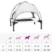 Hondenbed Zilvergrijs 76 x 62 x 70,5 cm Staal