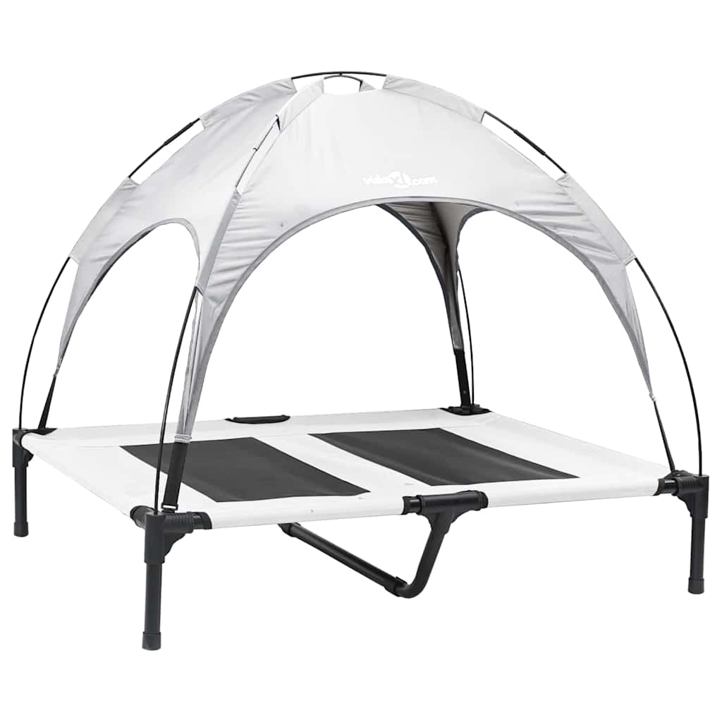Hondenbed Zilvergrijs 92 x 77 x 82,5 cm Staal