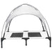 Hondenbed Zilvergrijs 92 x 77 x 82,5 cm Staal
