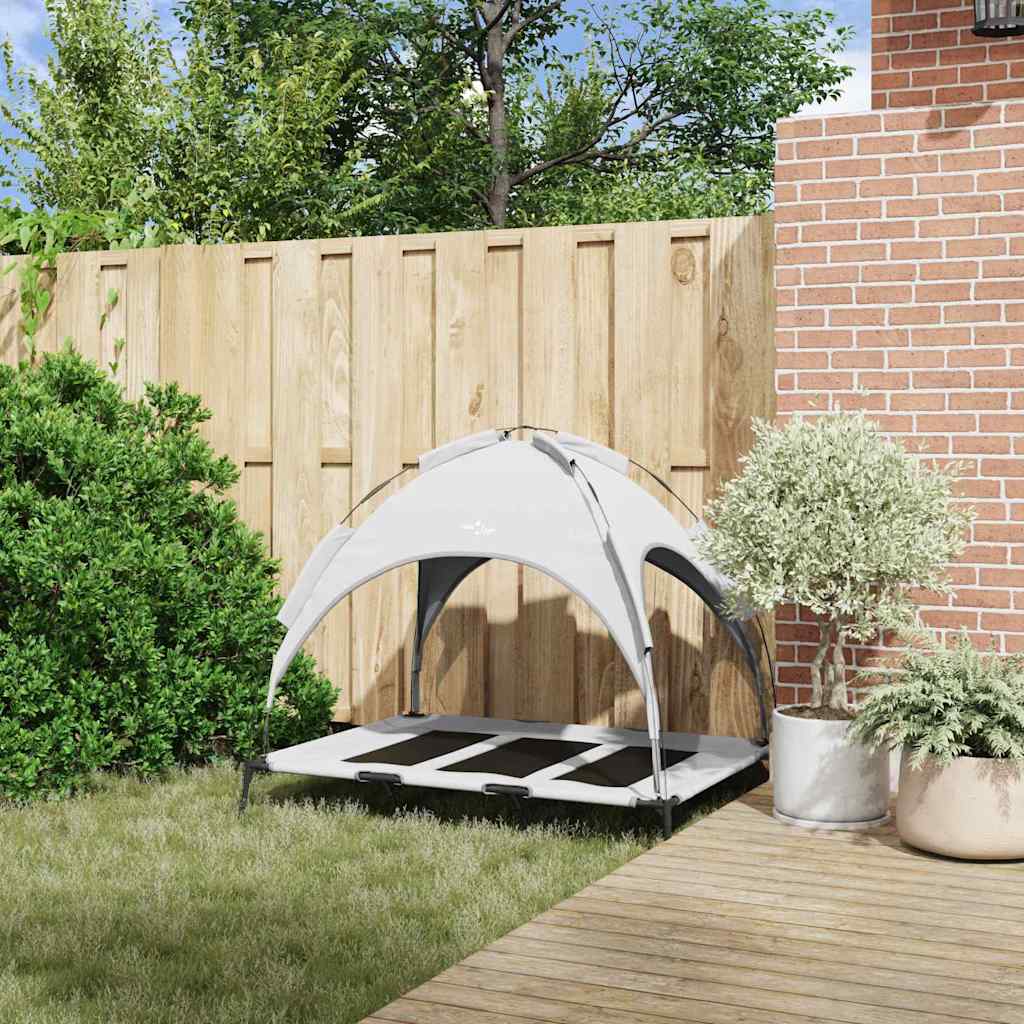 Hondenbed Zilvergrijs 122 x 93 x 106,5 cm Staal