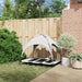 Hondenbed Zilvergrijs 122 x 93 x 106,5 cm Staal