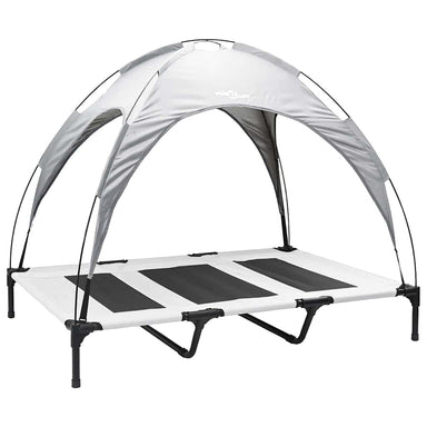 Hondenbed Zilvergrijs 122 x 93 x 106,5 cm Staal