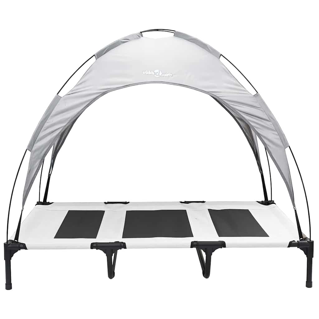 Hondenbed Zilvergrijs 122 x 93 x 106,5 cm Staal