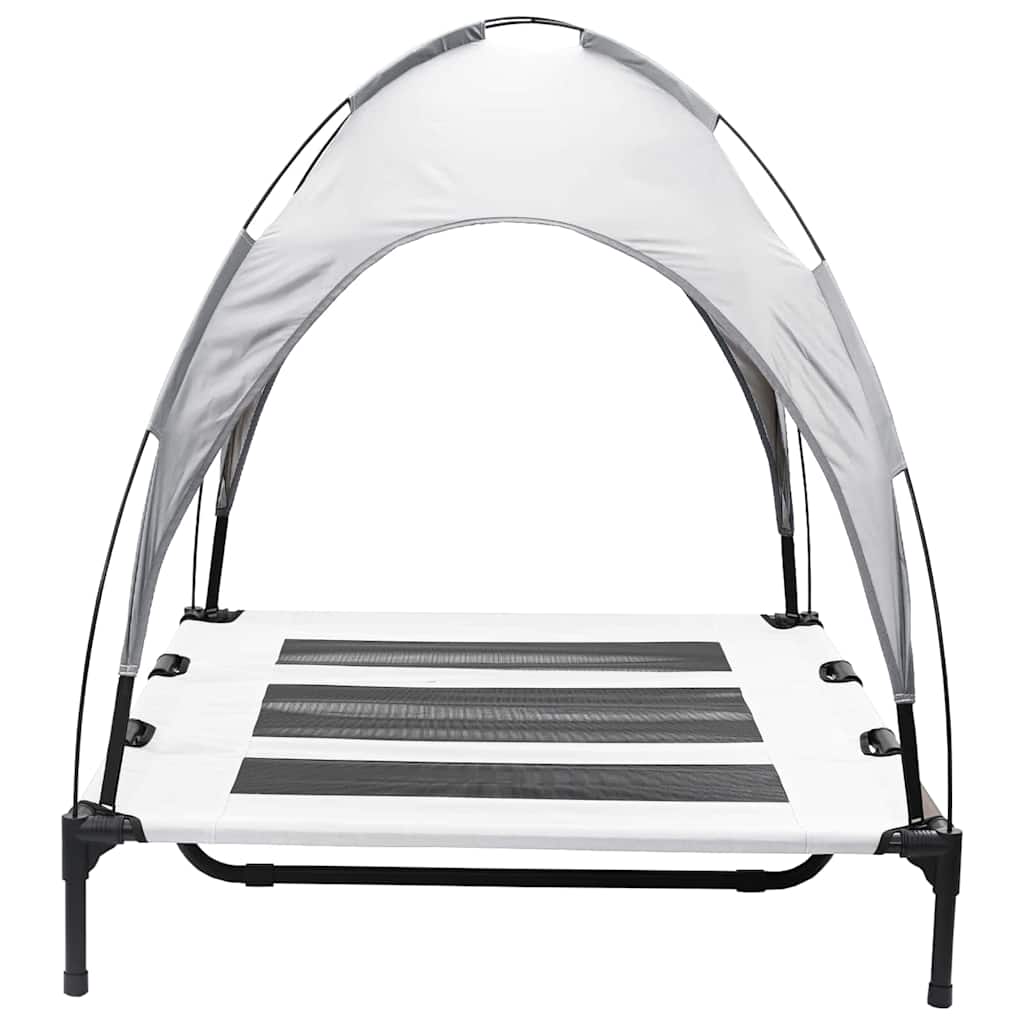 Hondenbed Zilvergrijs 122 x 93 x 106,5 cm Staal