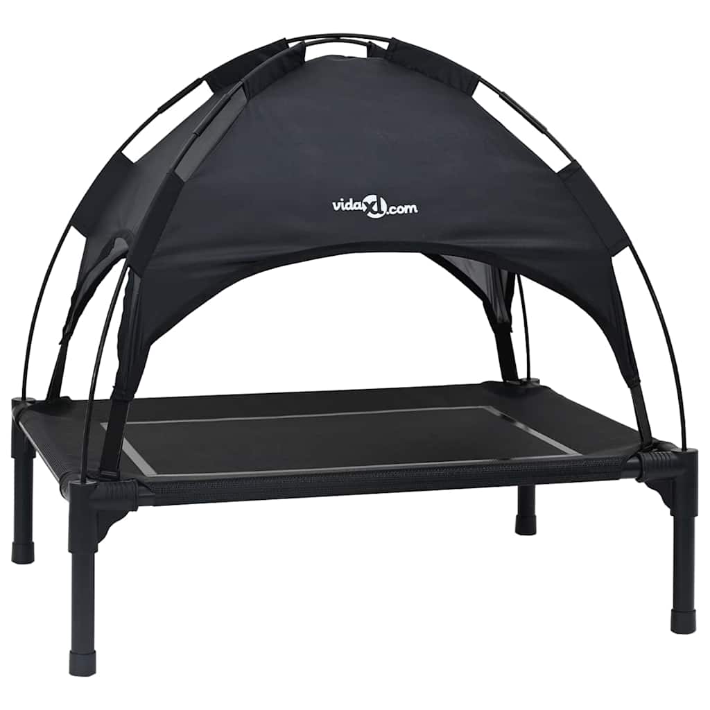 Hondenbed Zwart 63 x 49,5 x 60 cm Staal