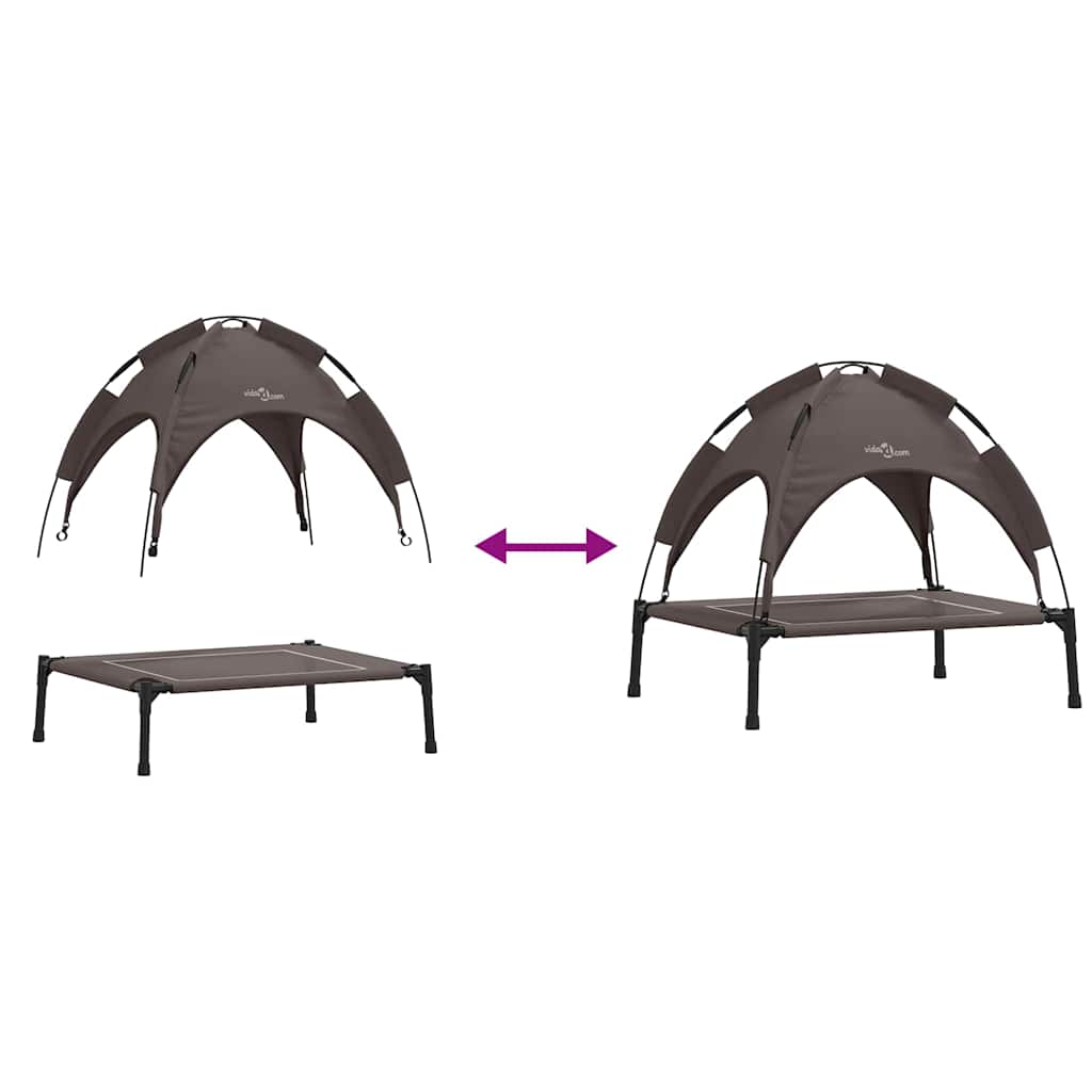 Hondenbed Bruin 71 x 64 x 71 cm Staal