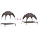 Hondenbed Bruin 104 x 86 x 84,5 cm Staal