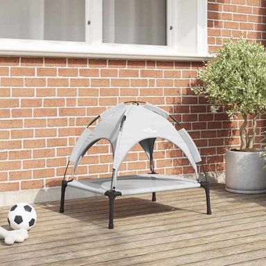 Hondenbed Zilvergrijs 63 x 49,5 x 60 cm Staal