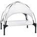 Hondenbed Zilvergrijs 63 x 49,5 x 60 cm Staal