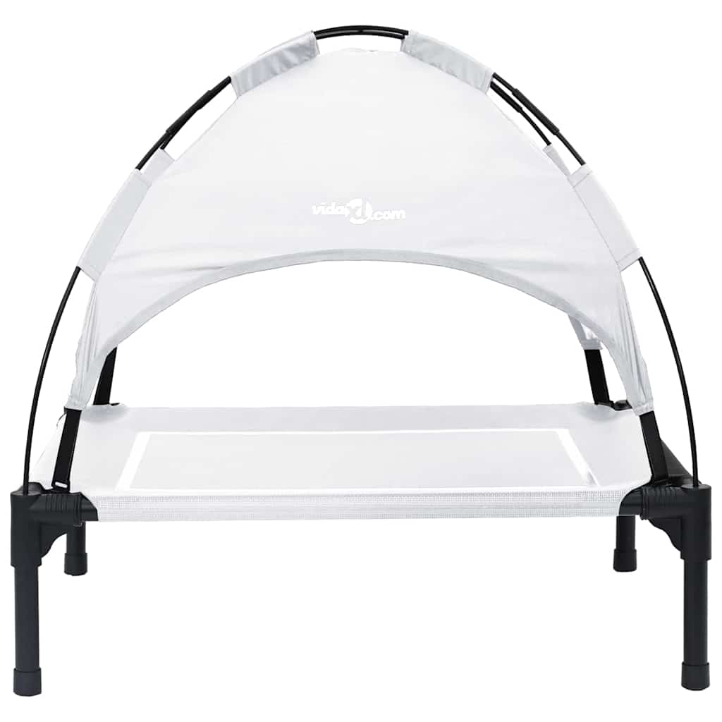 Hondenbed Zilvergrijs 63 x 49,5 x 60 cm Staal