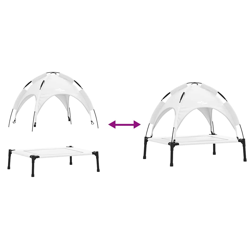 Hondenbed Zilvergrijs 63 x 49,5 x 60 cm Staal