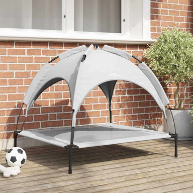 Hondenbed Zilvergrijs 90 x 81 x 80,5 cm Staal