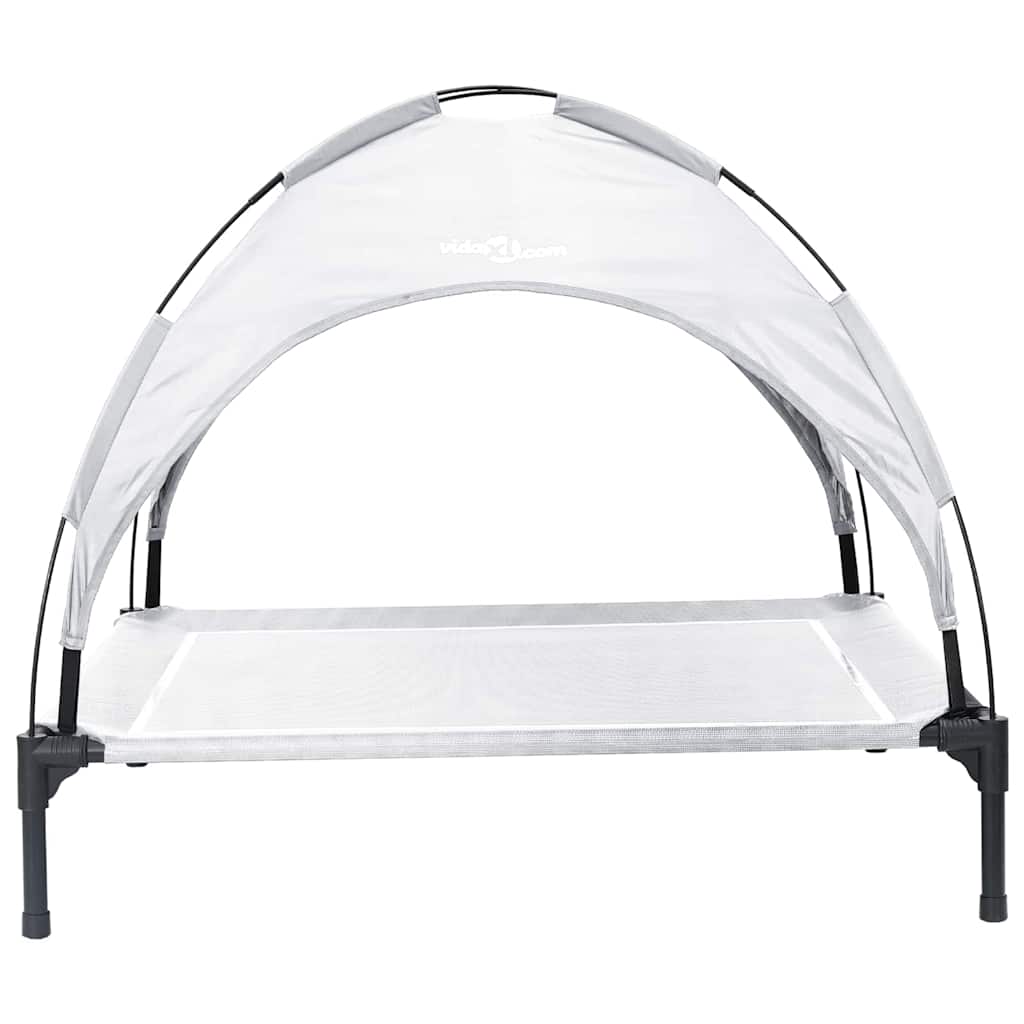 Hondenbed Zilvergrijs 90 x 81 x 80,5 cm Staal