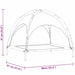 Hondenbed Zilvergrijs 90 x 81 x 80,5 cm Staal