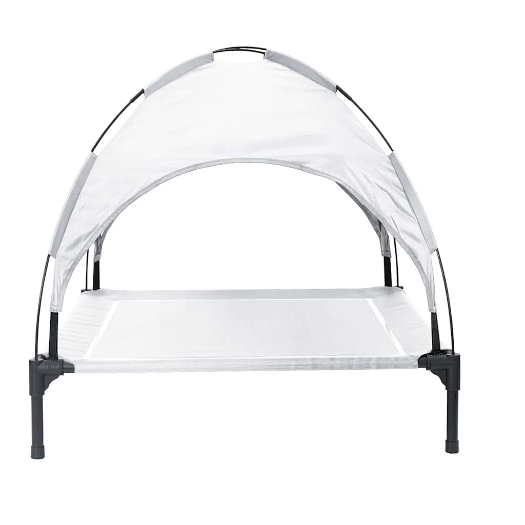 Hondenbed Zilvergrijs 104 x 86 x 84,5 cm Staal