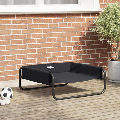 Hondenbed Zwart 75 x 75 x 30 cm Staal