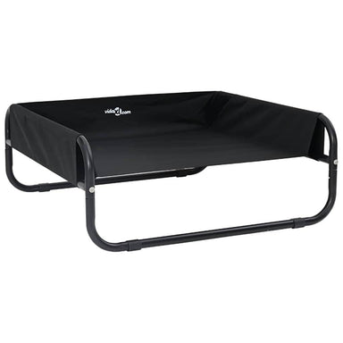 Hondenbed Zwart 75 x 75 x 30 cm Staal