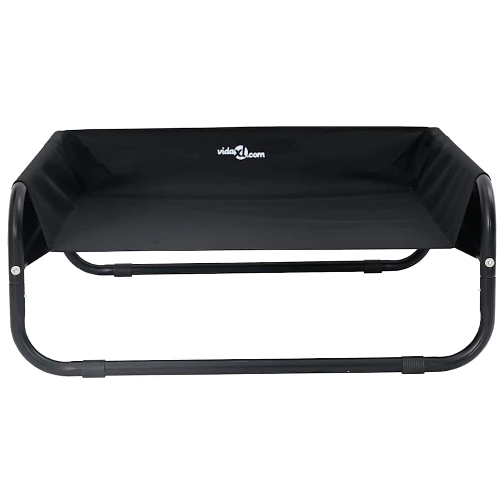 Hondenbed Zwart 75 x 75 x 30 cm Staal