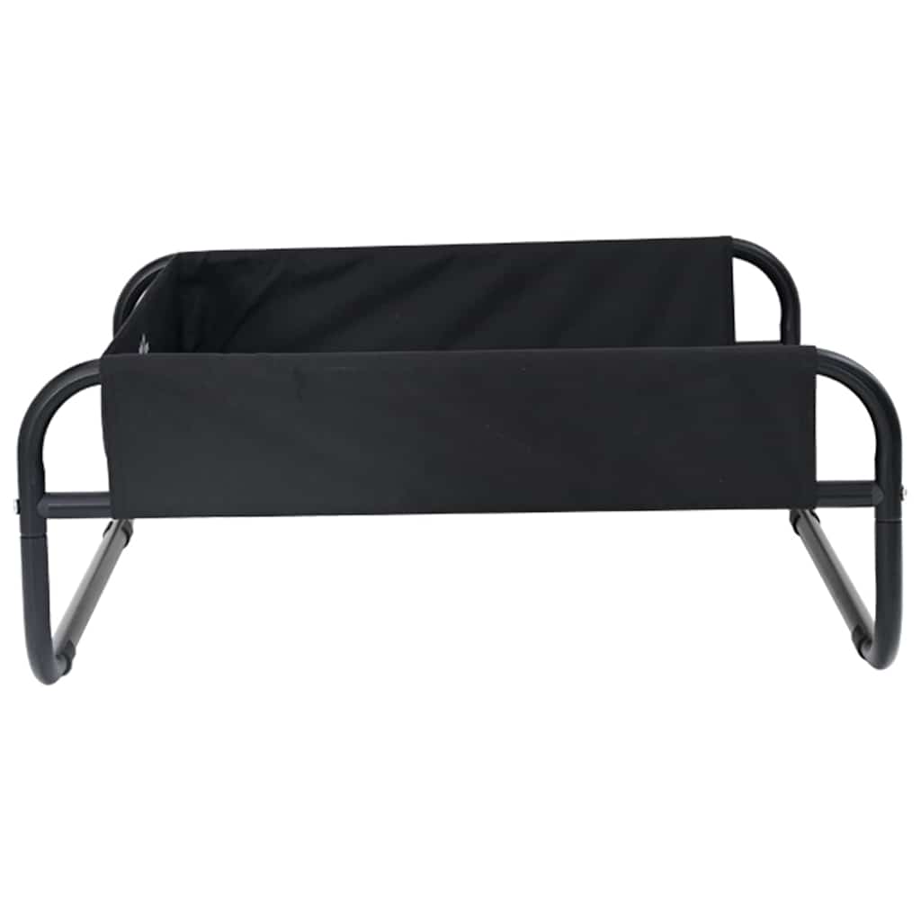 Hondenbed Zwart 75 x 75 x 30 cm Staal