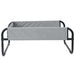 Hondenbed Lichtgrijs 70 x 70 x 28,5 cm Staal