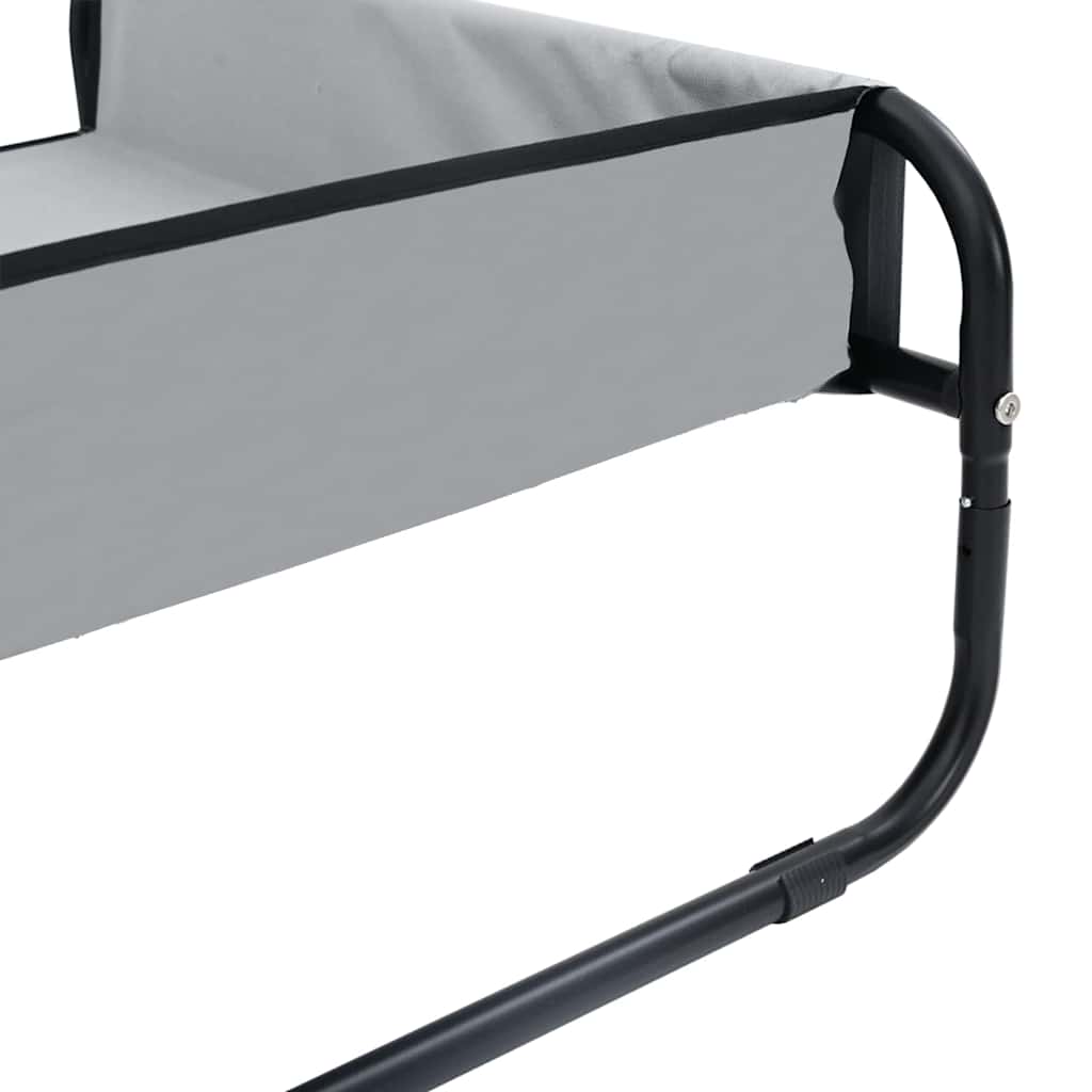 Hondenbed Lichtgrijs 85 x 85 x 33 cm Staal