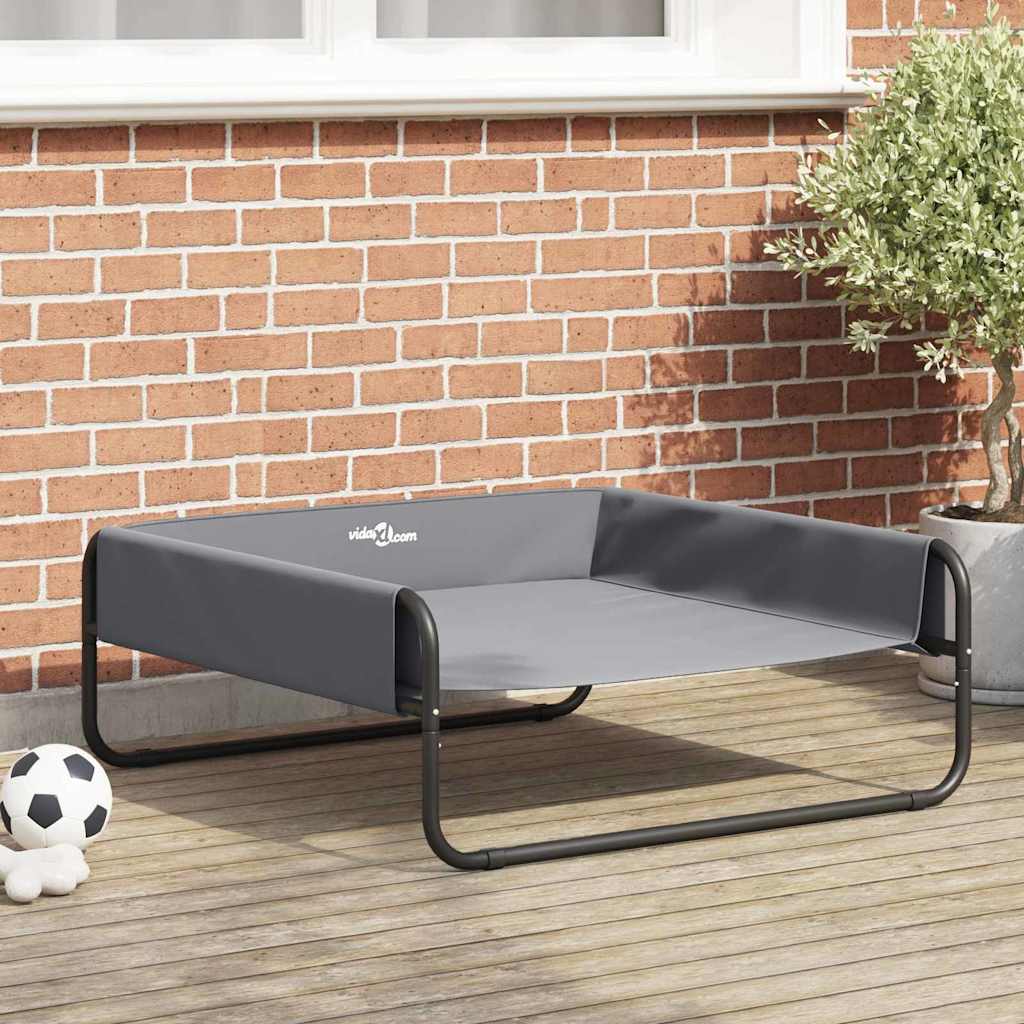 Hondenbed Lichtgrijs 85 x 85 x 33 cm Staal