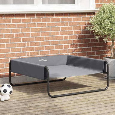 Hondenbed Lichtgrijs 85 x 85 x 33 cm Staal