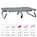 Hondenbed Lichtgrijs 80 x 55 x 18 cm Staal