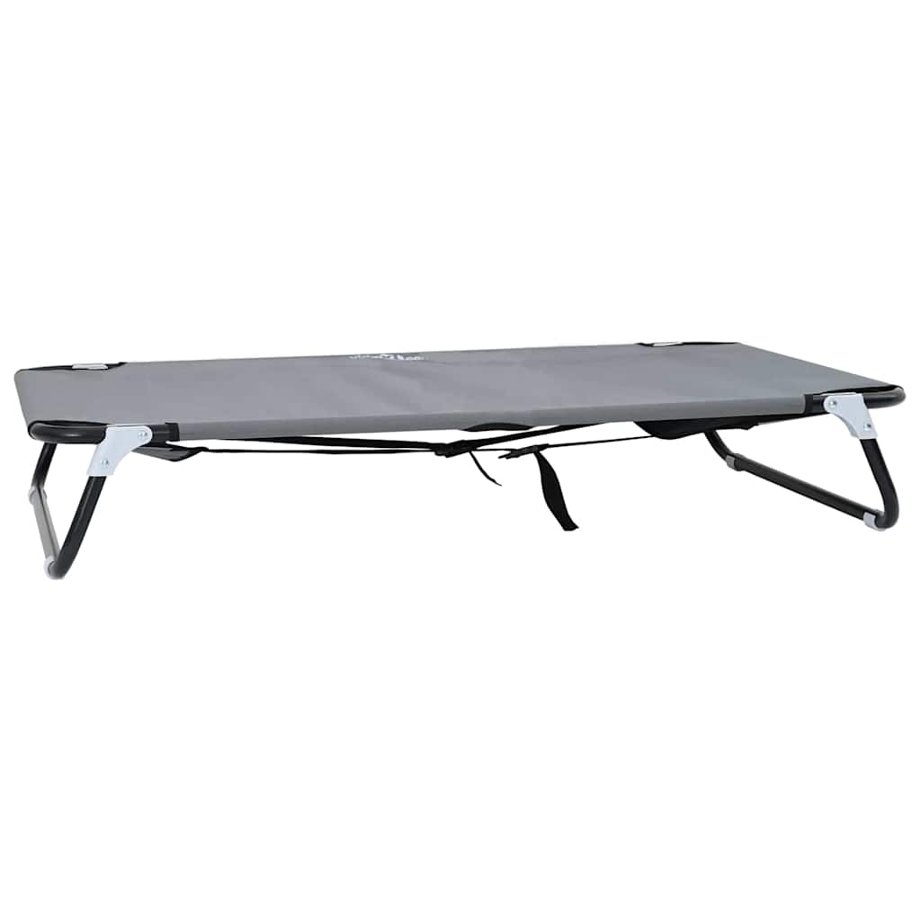 Hondenbed Lichtgrijs 90 x 55 x 18 cm Staal