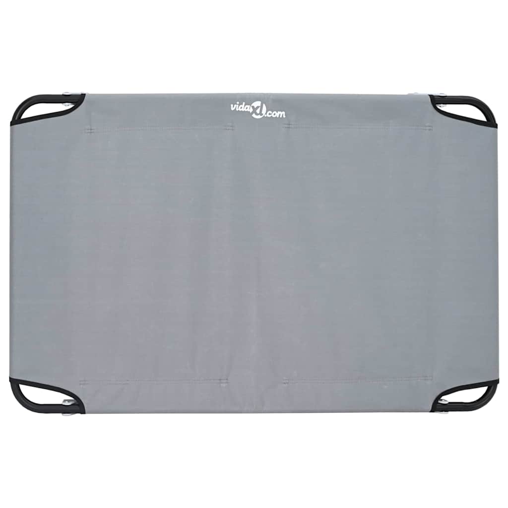 Hondenbed Lichtgrijs 105 x 65 x 18 cm Staal