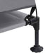 Verhoogd Hondenbed Lichtgrijs 127 x 81 x 108 cm Stof en Staal