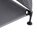 Verhoogd Hondenbed Lichtgrijs 127 x 81 x 108 cm Stof en Staal