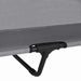 Verhoogd Hondenbed Lichtgrijs 127 x 81 x 108 cm Stof en Staal