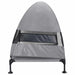 Verhoogd Hondenbed Lichtgrijs 127 x 81 x 108 cm Stof en Staal