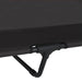 Verhoogd Hondenbed Zwart 127 x 81 x 108 cm Stof en Staal