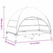 Verhoogd Hondenbed Zilvergrijs 127 x 81 x 108 cm Stof en Staal
