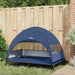 Verhoogd Hondenbed Marineblauw 127 x 81 x 108 cm Stof en Staal