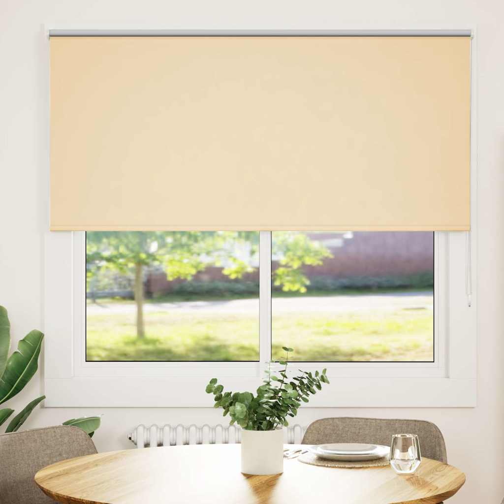 Rolgordijn verduisterend 150x130 cm stofbreedte 146,6 cm beige
