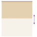 Rolgordijn verduisterend 130x150 cm stofbreedte 126,6 cm beige