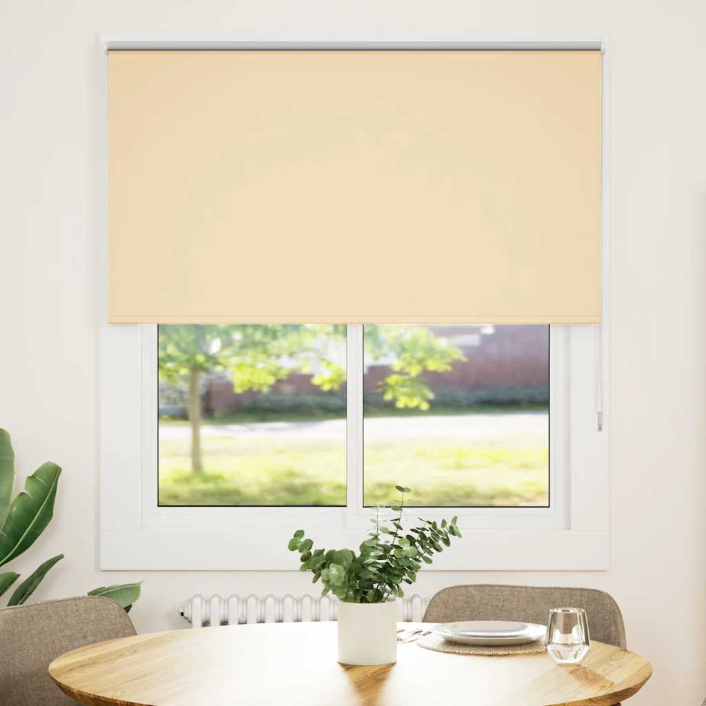 Rolgordijn verduisterend 140x150 cm stofbreedte 136,6 cm beige