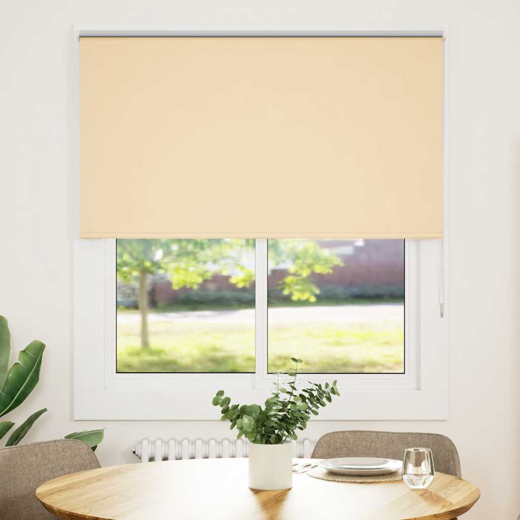 Rolgordijn verduisterend 140x175 cm stofbreedte 136,6 cm beige
