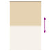 Rolgordijn verduisterend 150x230 cm stofbreedte 146,6 cm beige