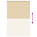 Rolgordijn verduisterend 165x230 cm stofbreedte 161,6 cm beige