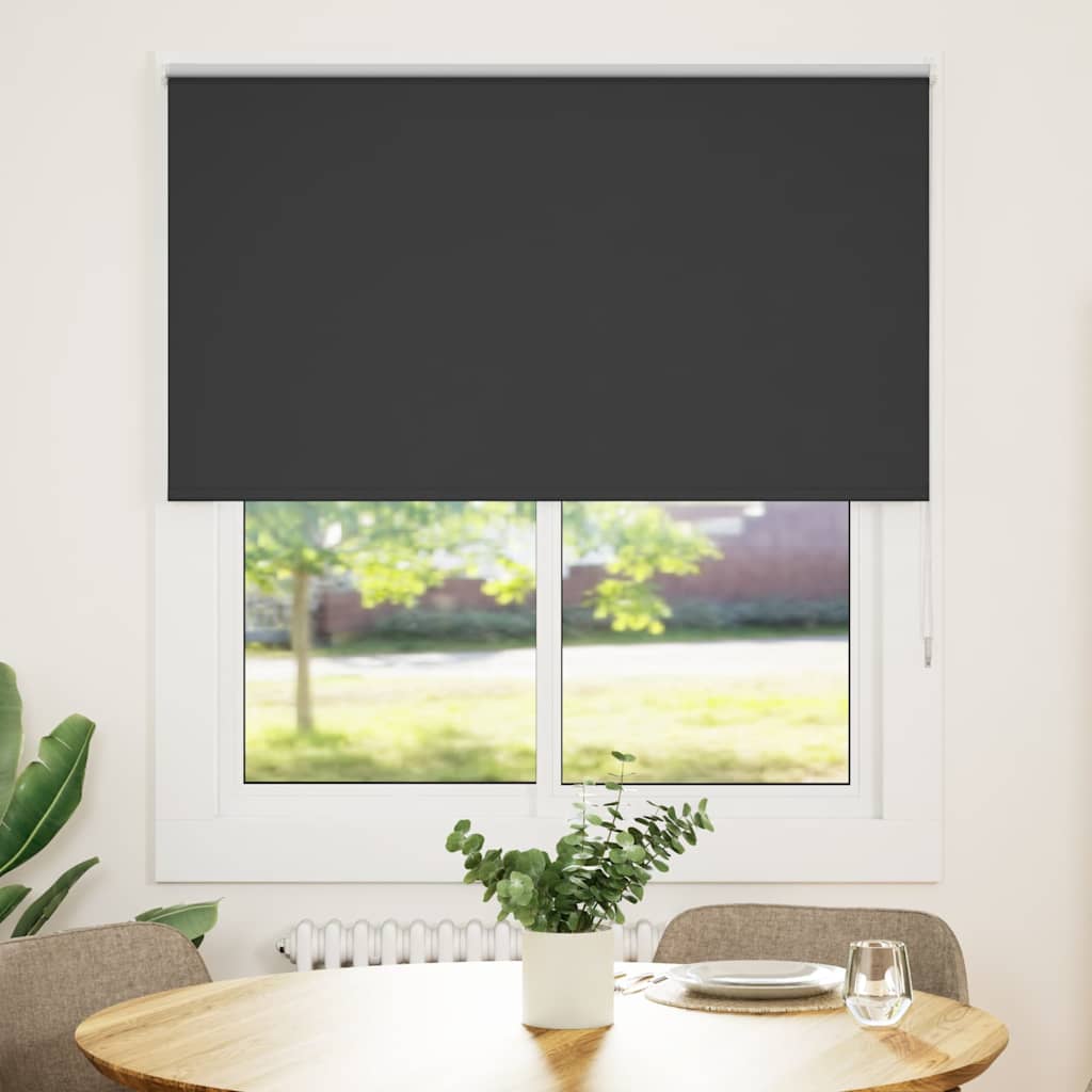 Rolgordijn verduisterend 120x150 cm stofbreedte 116,6 cm zwart