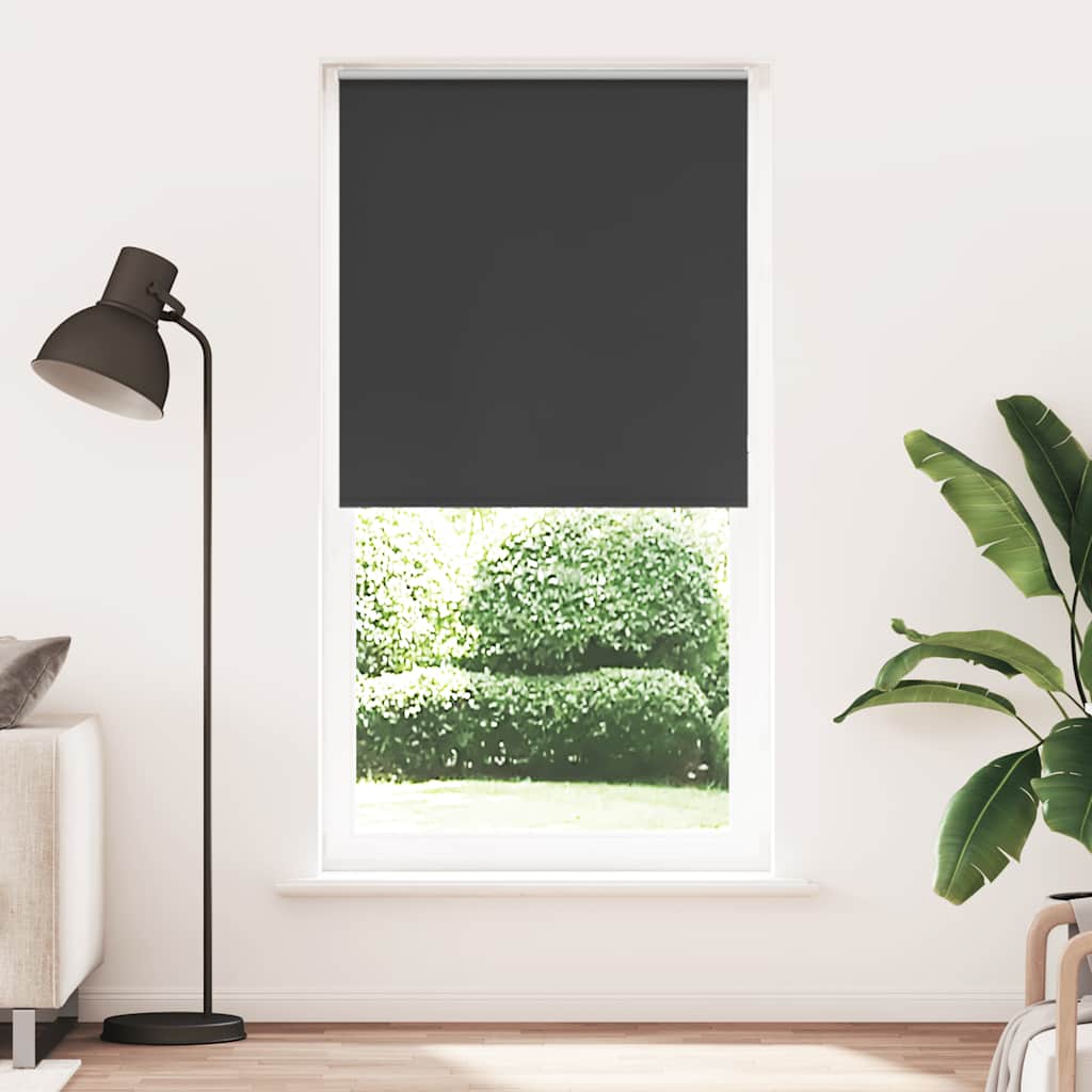 Rolgordijn verduisterend 110x230 cm stofbreedte 105,7 cm zwart